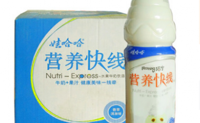 娃哈哈 營(yíng)養快線(xiàn)香草味 果汁牛奶1.5kg*6瓶/箱